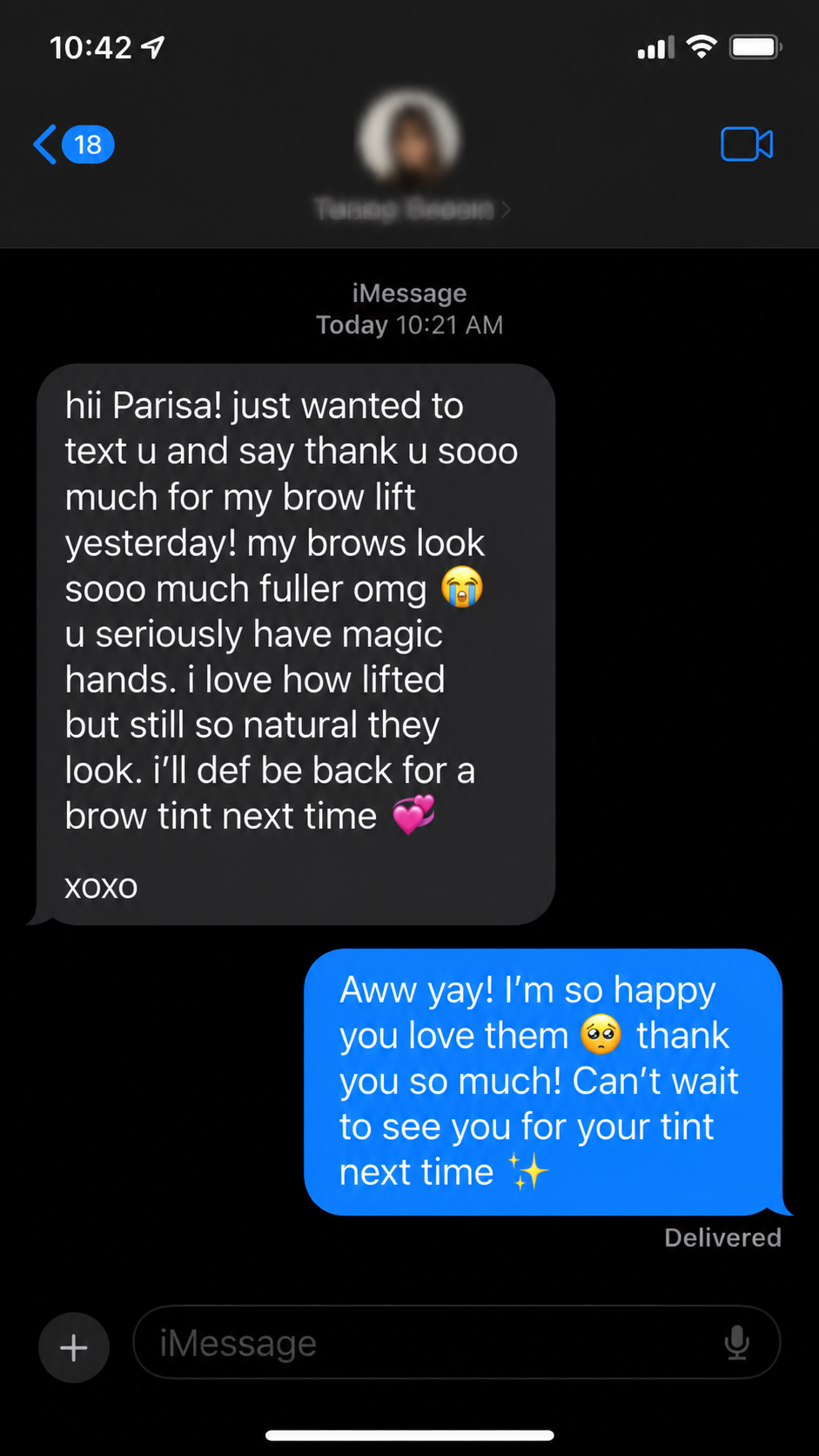 Five-star client review for PB Lashes Toronto (6 of 10)